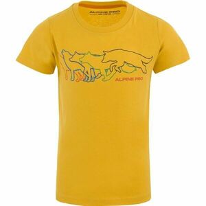ALPINE PRO IKEFO Tricou pentru copii, galben, mărime imagine