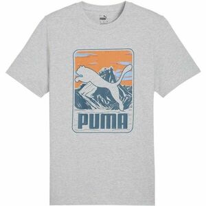 Puma GRAPHIC MOUNTAIN TEE Tricou pentru bărbați, gri, mărime imagine