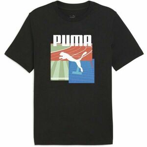 Puma GRAPHIC SUMMER SPORTS TEE Tricou pentru bărbați, negru, mărime imagine