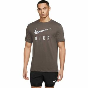 Nike U NK DF TEE RUN DIVISION Tricou bărbați, maro, mărime imagine