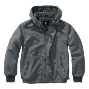 Jachetă pentru copii Brandit Frontzip Windbreaker pentru copii, antracit imagine