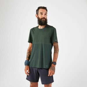 Tricou PERF Alergare TRAIL RUNNING Verde închis Bărbați imagine