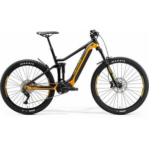 Bicicleta Electrica MTB Merida eOne-Forty 400 Negru/Portocaliu 2023 imagine