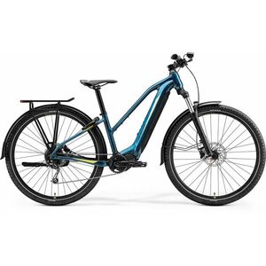 Bicicleta Electrica MTB Merida eBig Tour 400 EQ Turcoaz/Albastru/Lime 2023 imagine