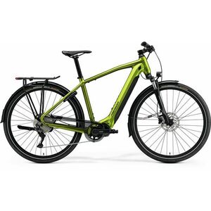 Bicicleta Electrica de Trekking/City Merida eSpresso 500 EQ Verde/Negru 2023 imagine