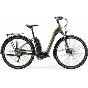 Bicicleta Electrica de Trekking/City Merida eSpresso City 300 SE EQ 504Wh Verde/Gri 2021 imagine