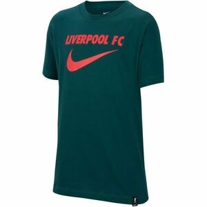 Nike LIVERPOOL FC SWOOSH Tricou pentru copii, verde închis, mărime imagine