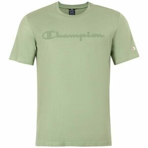 Champion CREWNECK LOGO T-SHIRT Tricou bărbați, verde deschis, mărime imagine