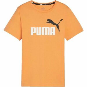 Puma ESS + 2 COL LOGO TEE Tricou de băieți, portocaliu, mărime imagine