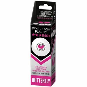 Butterfly R40+ Mingi tenis de masă, alb, mărime imagine