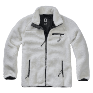 Jachetă din fleece Brandit Teddyfleece, alb imagine