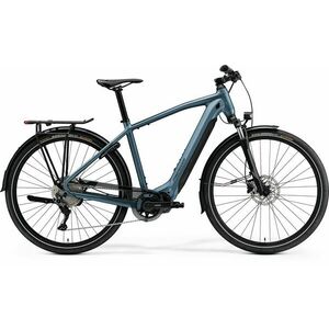 Bicicleta Electrica de Trekking/City Merida eSpresso 500 EQ Albastru Otel/Gri Inchis 2023 imagine