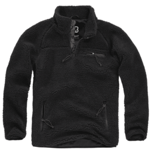 Jachetă fleece Brandit Teddyfleece Troyer, negru imagine
