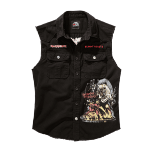 Brandit Iron Maiden Vintage fără mâneci tricou NOTB, negru imagine