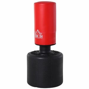 Sac de box cu baza cu apa sau nisip, inaltime reglabila Ф56 x 145-172cm rosu, negru HOMCOM | Aosom RO imagine