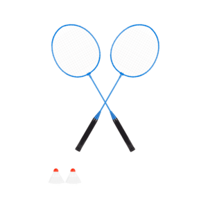 Set Badminton Rebel, 2 rachete, 2 fluturasi (Albastru) imagine