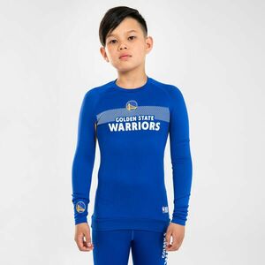 Bluză termică Baschet UT500 NBA Golden State Warriors Albastru Copii imagine