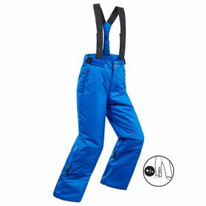 Pantalon călduros impermeabil schi PNF500 Albastru Băieți imagine