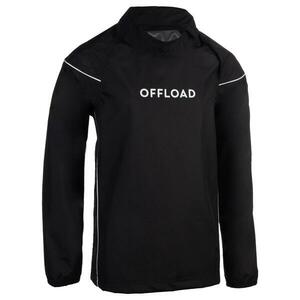 Jachetă Impermeabilă Protecţie Ploaie Rugby R500 Negru Copii imagine