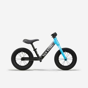 Bicicletă Fără Pedale 12 inch RUNRIDE RACING Gri Albastru Copii 3-5 ani imagine