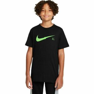 Nike NSW ZIGZAG SS TEE Tricou de băieți, negru, mărime imagine