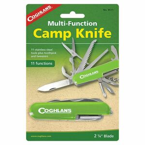 Coghlans Camp Camp Pocket Knife 11 funcții imagine