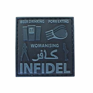 WARAGOD Infidel Beer Drinking plasture, negru imagine