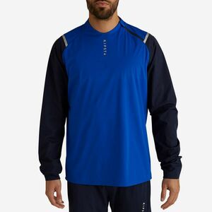 Bluză impermeabilă protecție vânt fotbal T500 albastru Adulţi imagine