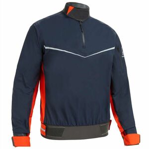 Jachetă Protecție Vânt Dinghy 500 Portocaliu/Albastru Bărbați imagine
