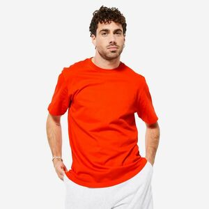 Tricou Regular 500 Fitness Essentials Roșu cu imprimeu Bărbați imagine
