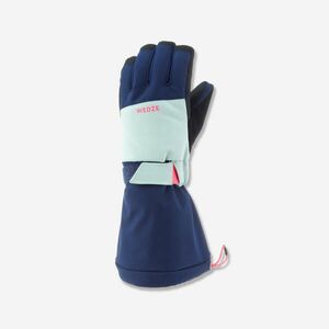 Mănuși impermeabile schi 550 Bleumarin-Roz Copii imagine