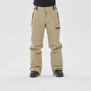 Pantalon Impermeabil Snowboard SNB 500 Bej Bărbați imagine