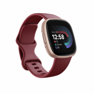 Ceas activity tracker Fitbit Versa 4, GPS, NFC, Bluetooth, Waterproof (Rosu) imagine