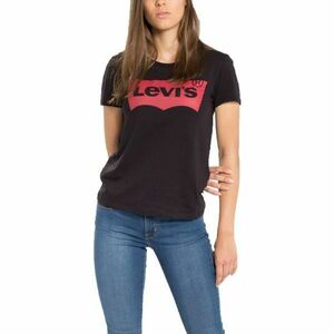 Levi's THE PERFECT TEE Tricou de damă, negru, mărime imagine