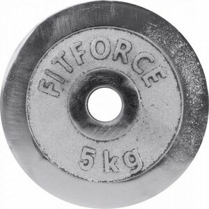Fitforce PLC 5KG 25MM Disc de greutate, argintiu, mărime imagine