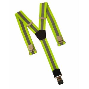 Clip pentru bretele pantaloni Natur, verde reflectorizant imagine