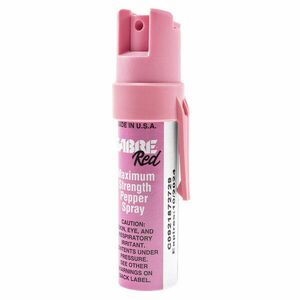 Spray defensiv de buzunar SABRE RED cu clip, roz imagine