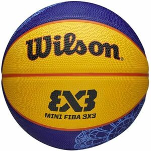 Wilson FIBA 3X3 MINI BSKT PARIS 2024 Mini minge de baschet, galben, mărime imagine