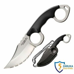 Cold Steel Double Agent II cuțit cu lamă fixă zimțată (AUS8A) imagine