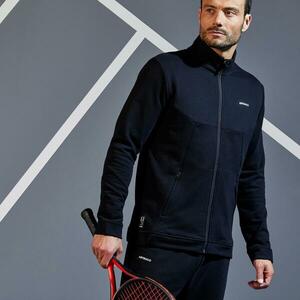 Jachetă Călduroasă Tenis TJA500 Negru Bărbați imagine