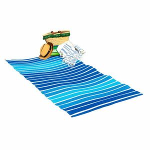 Rogojină de plajă 90 x 180 cm Albastru imagine