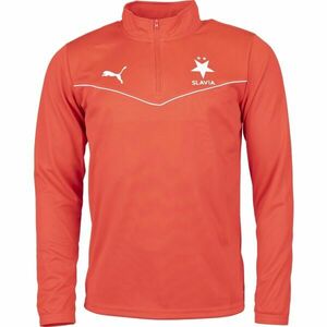 Puma TEAMRISE 1 4 ZIP TOP JR Hanorac pentru băieți, roșu, mărime imagine