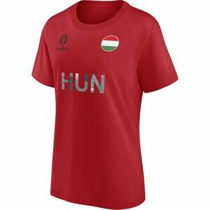 FANATICS UEFA EURO 2024 HUNGARY NATION FLAG Tricou pentru femei, roșu, mărime imagine
