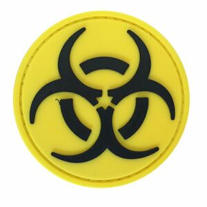 WARAGOD Petic 3D Round Biohazard 6cm imagine