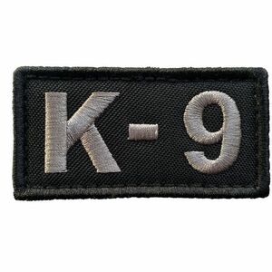 WARAGOD patch Broderie K-9 Patch negru și gri imagine