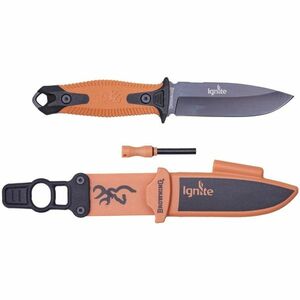 Cutit Browning Ignite Fixed, Black Orange, Lama 10cm imagine