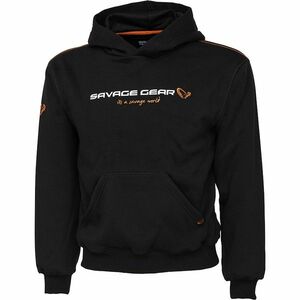 Hanorac Savage Gear Junior Logo Black Ink (Marime: L) imagine