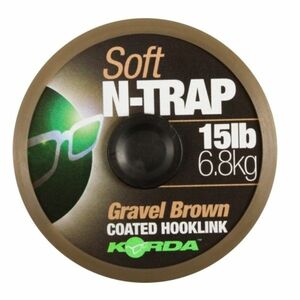Fir Textil Cu Camasa Korda N-Trap Soft Coated Hooklink Gravel Brown, 20m (Rezistenta fir: 20 lbs) imagine