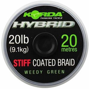 Fir Textil Cu Camasa Korda Stiff Hybrid Coated Braid Hooklink 20lbs, Weed Green, 15m imagine