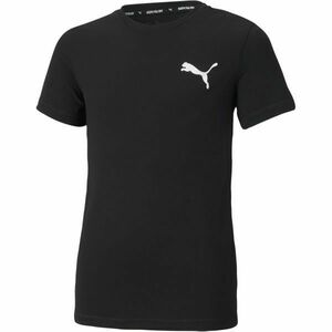 Puma ACTIVE SMALL LOGO TEE Tricou sport băieți, negru, mărime imagine